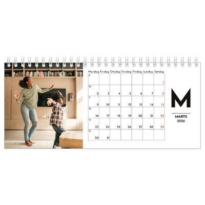 Bordkalendere — Bogstav i fokus [Marts]