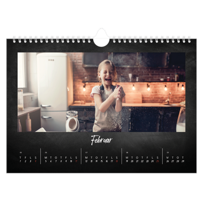 Fotokalender A4 — Tavlestil [Februar]