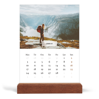Staffeli kalender - stående  — Klassisk kalender [Februar]