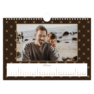 Fotokalender A4 — Vintage monokrom [Februar]