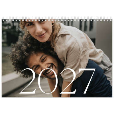 Fotokalender A4 dobbelt (30 x 40 cm) — Store billeder [kalender forside]