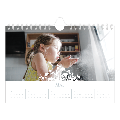 A5 Foto Kalender — Blomstmotiv [kalender forside]