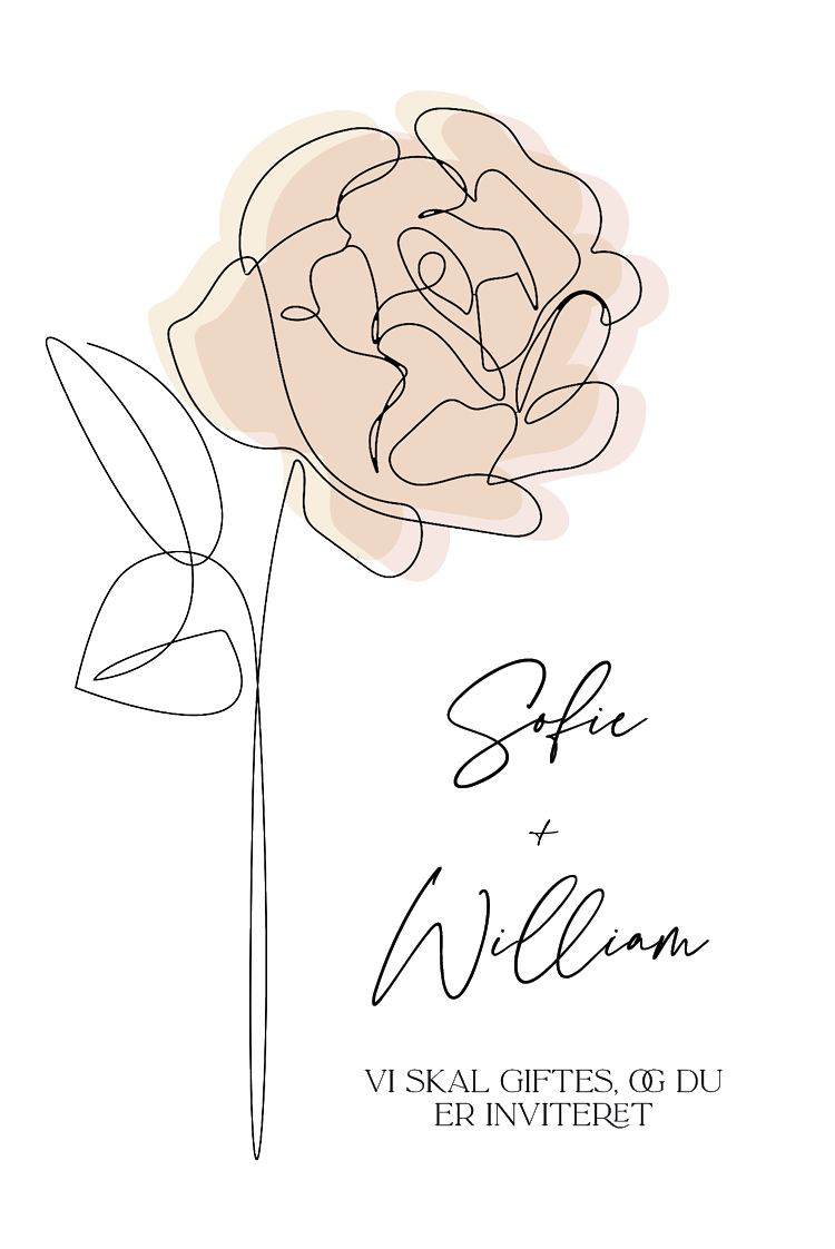 Invitationer — Følsomme blomsterlinjer