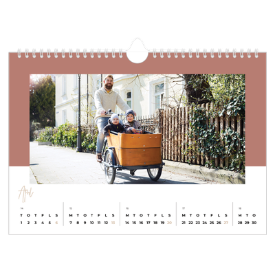 Fotokalender A4 — Jordiske rammer [April]