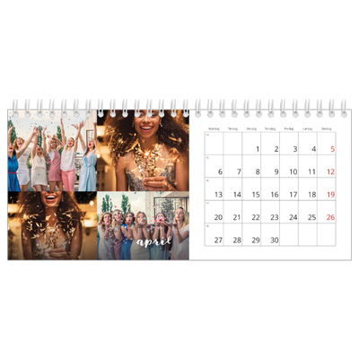 Bordkalendere — Simpel skrift [April]