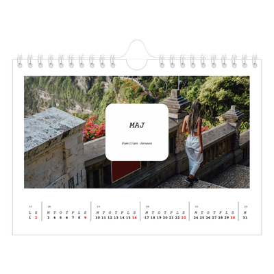 A5 Foto Kalender — Den fulle historie [Maj]