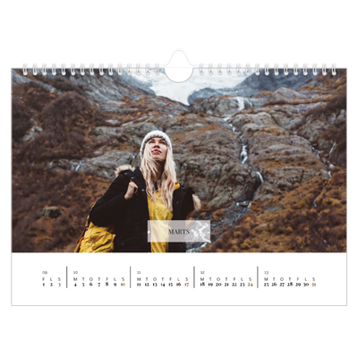 Fotokalender A4 — Klassisk kalender [Marts]