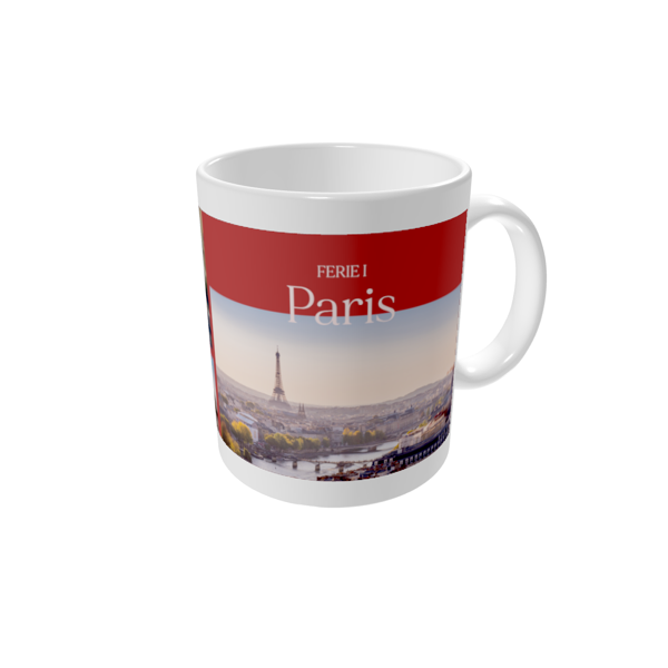 Krus med billede — Min rejseskildring - Paris