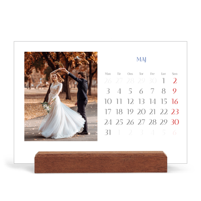 Staffeli kalender - liggende  — Klassisk kobolt [kalender forside]