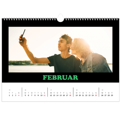 A5 Foto Kalender — Sjov type [April]