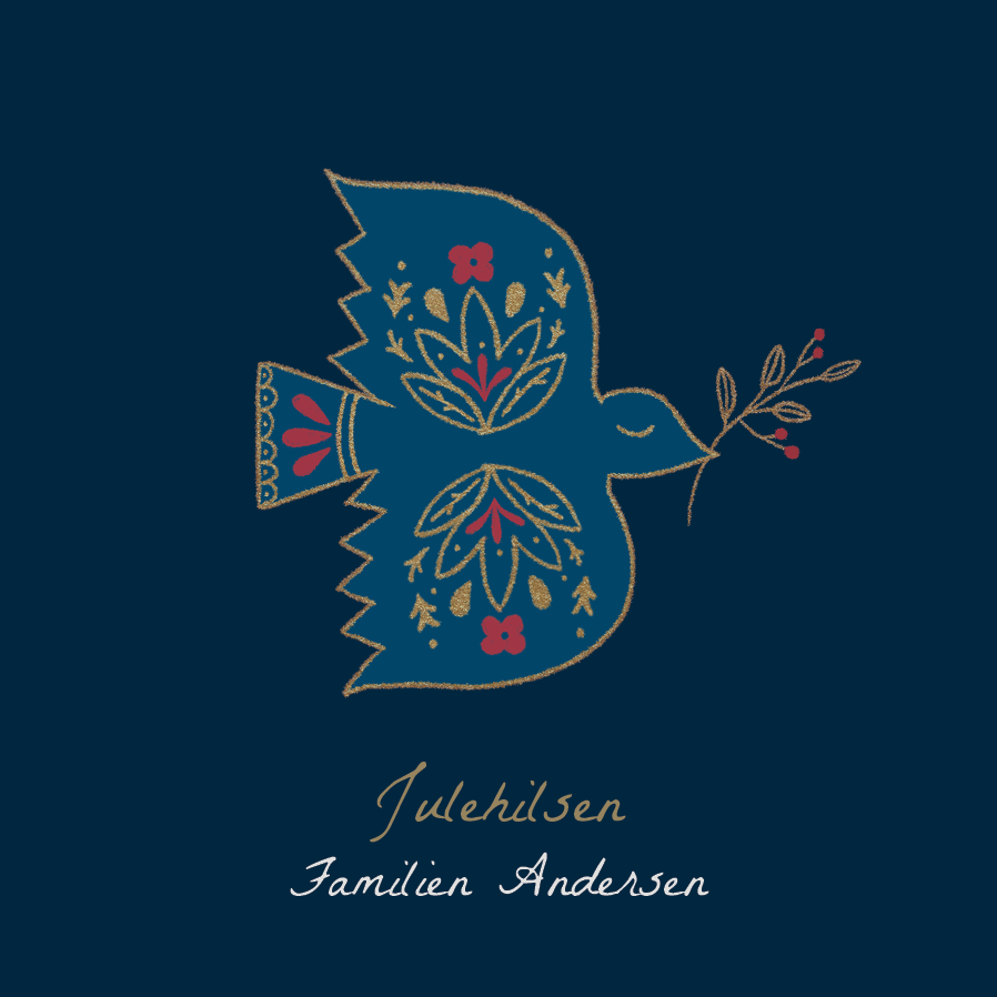 Kort — Due - marineblå