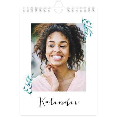 A5 Foto Kalender — Blomsterillustrationer [kalender forside]