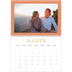 Fotokalender A4 dobbelt (30 x 40 cm) — Retro rammer [Marts]