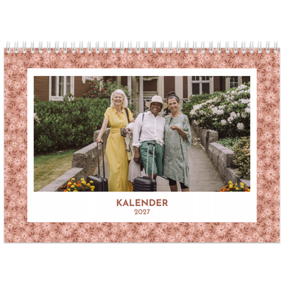 Fotokalender A4 dobbelt (30 x 40 cm) — Fuld blomstring [kalender forside]