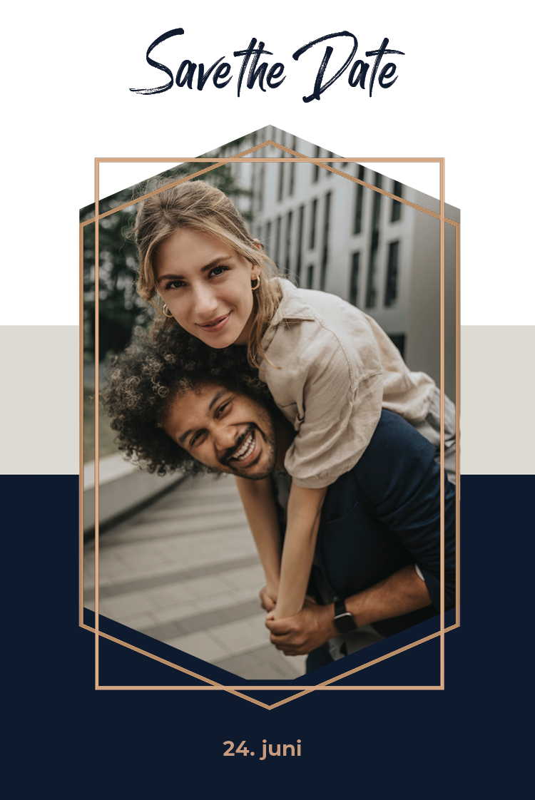 Save the date — Sort bånd