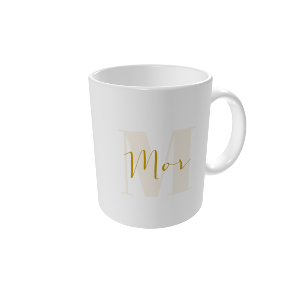 Krus med billede — M for mor