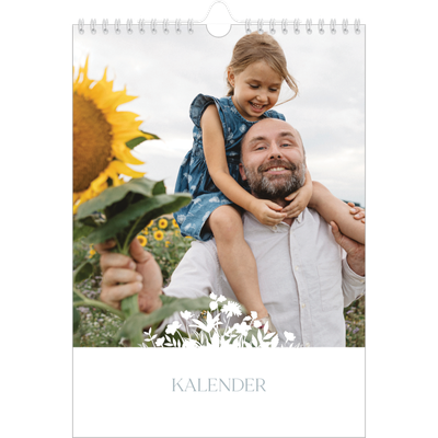 Fotokalender A4 (20 x 30 cm) — Blomstmotiv [kalender forside]