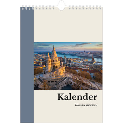 Fotokalender A4 (20 x 30 cm) — Verdens seværdigheder [kalender forside]