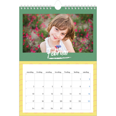 Fotokalender A4 (20 x 30 cm) — Farverig kalender [Februar]