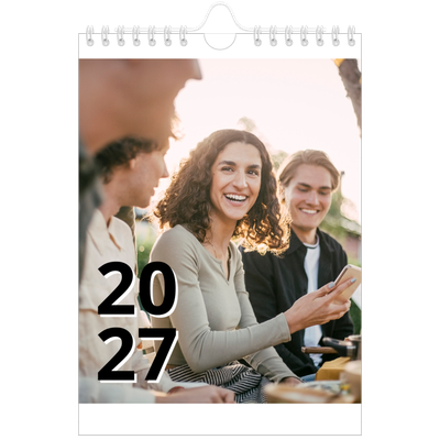 A5 Foto Kalender — Bogstav og tal [kalender forside]