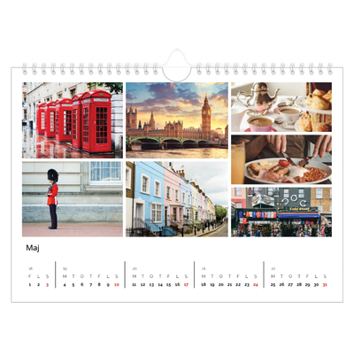 Fotokalender A4 — Billedgitter [kalender forside]