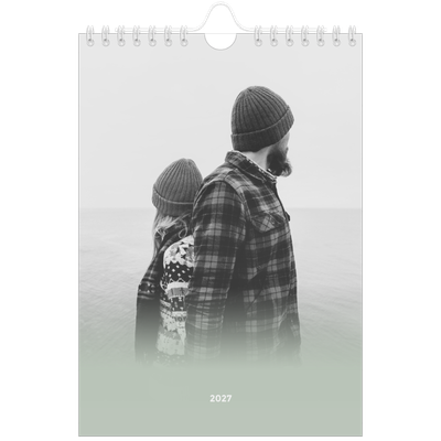 A5 Foto Kalender — Grønn gradering [kalender forside]