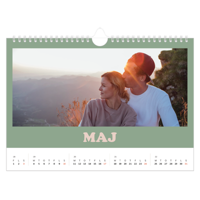 Fotokalender A4 — Retro rammer [kalender forside]