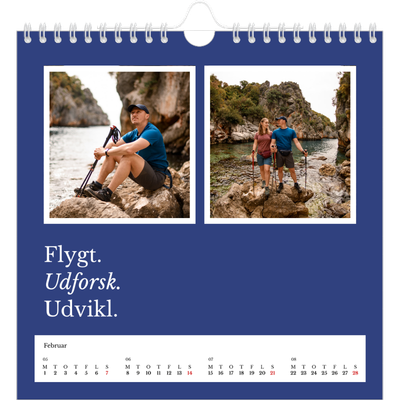 Årskalender kvadratisk — Redaktionel Jord [Februar]