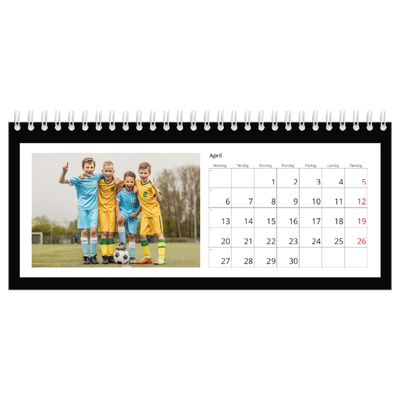 Bordkalendere — Sort baggrund [April]