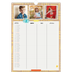 Familiekalender A3  — Rustik familiekalender - familie på 3 [April]