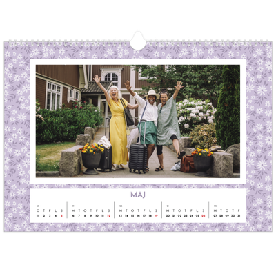 Fotokalender A4 — Fuld blomstring [kalender forside]