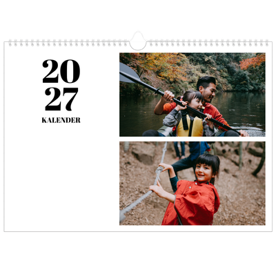 A3 Foto Kalender — Serif og øjeblikke [kalender forside]