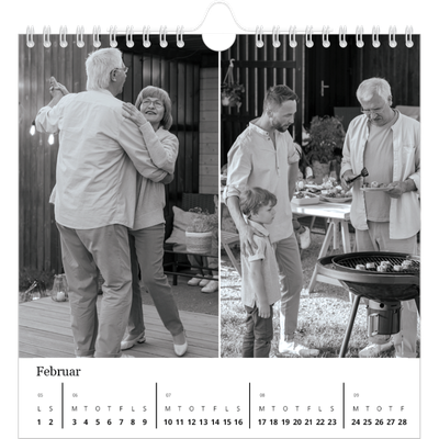 Årskalender kvadratisk — Billeder i fokus [Februar]