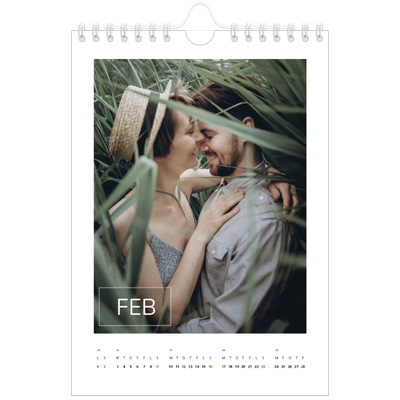 A5 Foto Kalender — Stor dato [Februar]
