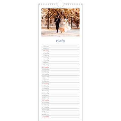 Køkkenkalender  — Klassisk kobolt [Januar]