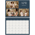 Fotokalender A4 dobbelt (30 x 40 cm) — Skifer & seriffer [April]