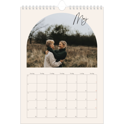 Fotokalender A4 (20 x 30 cm) — Buet billederamme [kalender forside]