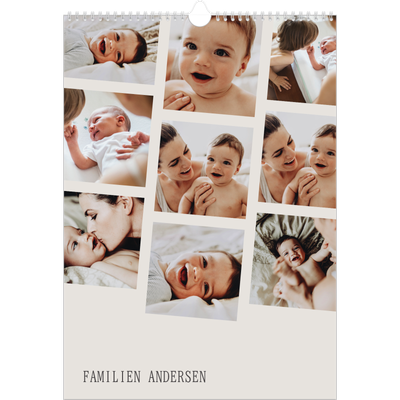 Årskalender A3 — Dynamiske billeder [kalender forside]