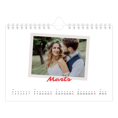 A5 Foto Kalender — Signeret tryk [Marts]