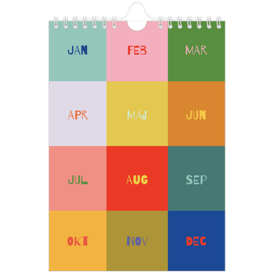 A5 Foto Kalender — Farverig kalender [kalender forside]