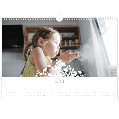 A3 Foto Kalender — Blomstmotiv [kalender forside]