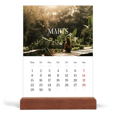 Staffeli kalender - stående  — Endeløs flugt [Marts]