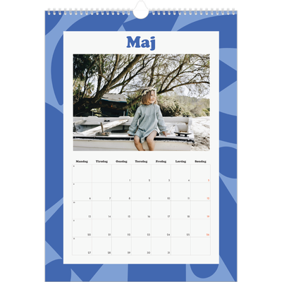 Årskalender A3 — Farveglad mønster [kalender forside]