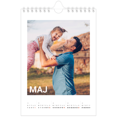 A5 Foto Kalender — Stor måned [kalender forside]