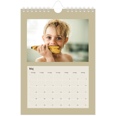 A5 Foto Kalender — Jordfarver [kalender forside]