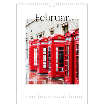 Årskalender A3 — Min rejseskildring [Februar]