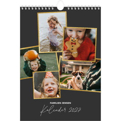 Fotokalender A4 (20 x 30 cm) — Gode minder [kalender forside]