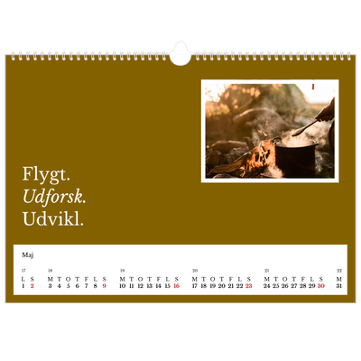 A3 Foto Kalender — Redaktionel Jord [Maj]