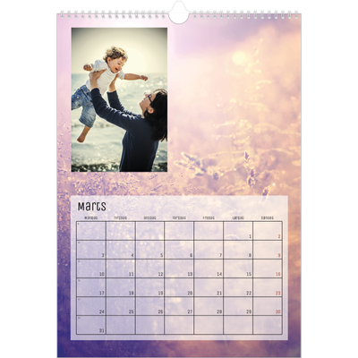 Årskalender A3 — Tilbage til naturen [Marts]