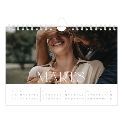 A5 Foto Kalender — Store billeder [Marts]